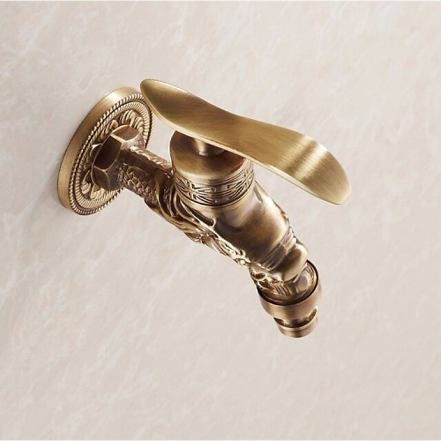  Lavandino rubinetto del bagno - Non touch / Cascata Bronzo Installazione centrale Una manopola Un foroBath Taps