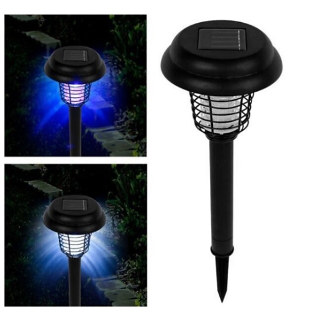  Solar LED lâmpada UV luz bug zapper pragas assassino do mosquito inseto para pátio do jardim