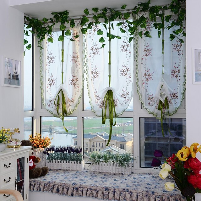  European Sheer Curtains Shades One Panel Living Room   Curtains