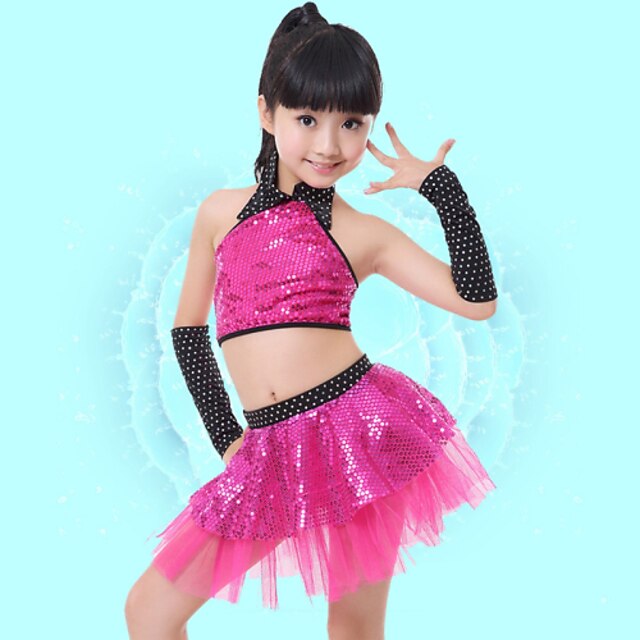  Jazz Shoes Top Sequin Performance Sleeveless Dropped Spandex