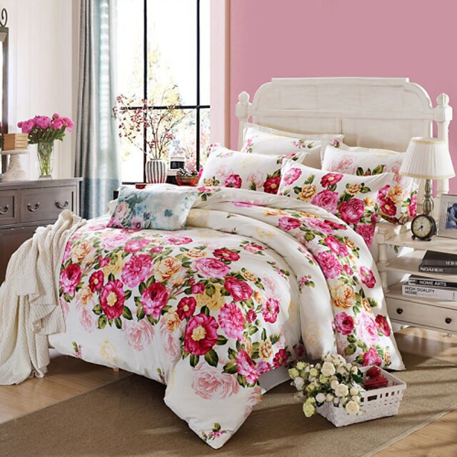  новый список постельные принадлежности установлены элегантные свадебные подарки простыню романтический цветочный дизайн постельное белье