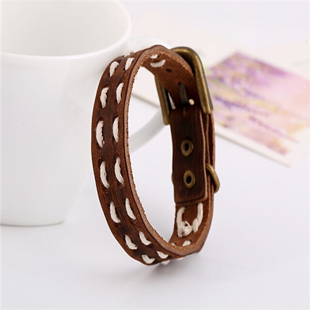  Vintage / Party / Work / Casual Leather Leather Bracelet