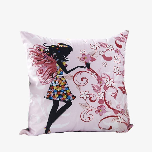  3D Design Print Beautiful Faery Decorative Throw Pillow Case Cushion Cover for Sofa Home Decor Polyester Soft Material