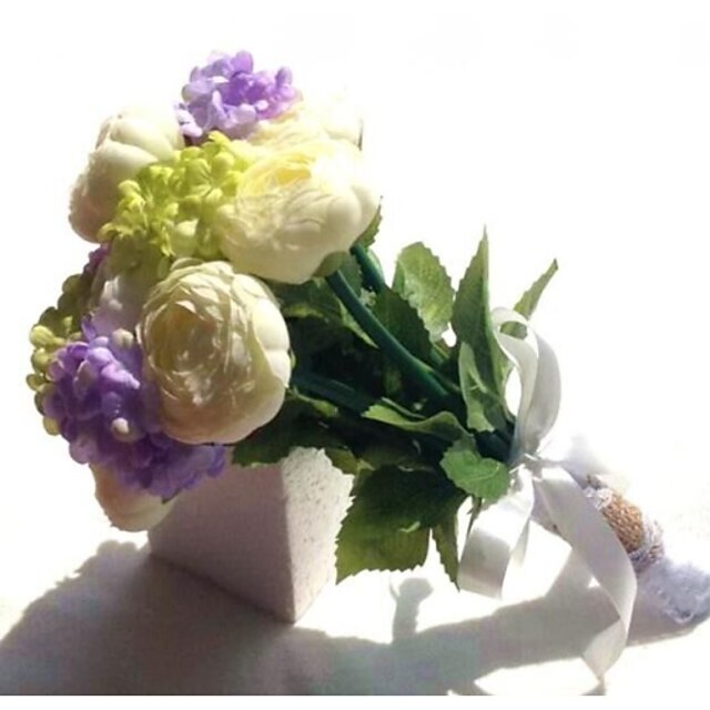  Wedding Flowers Bouquets Wedding / Party / Evening Satin 11.02