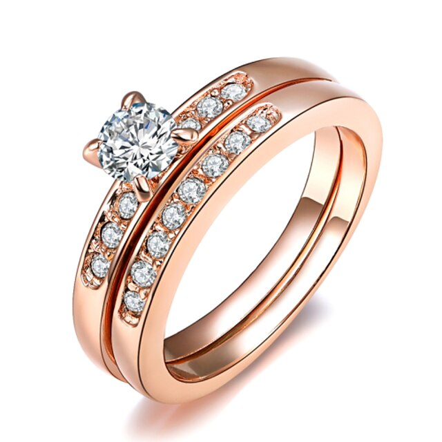  Dames Statement Ring Kristal Gouden / Zilver Gesimuleerde diamant / Legering Vier punten Dames / Klassiek / Modieus Bruiloft / Feest Kostuum juwelen