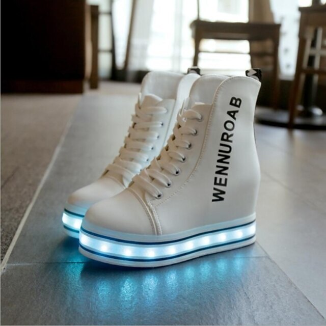  LED Light Up Shoes, 8 Colors 1.57 Inches Taller - Height Increasing Elevator Shoes  Lace-up Boots Fashion Shoes Usb Charging