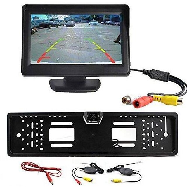  4.3 inch TFT-LCD Car Reversing Monitor Wireless for Universal / Car