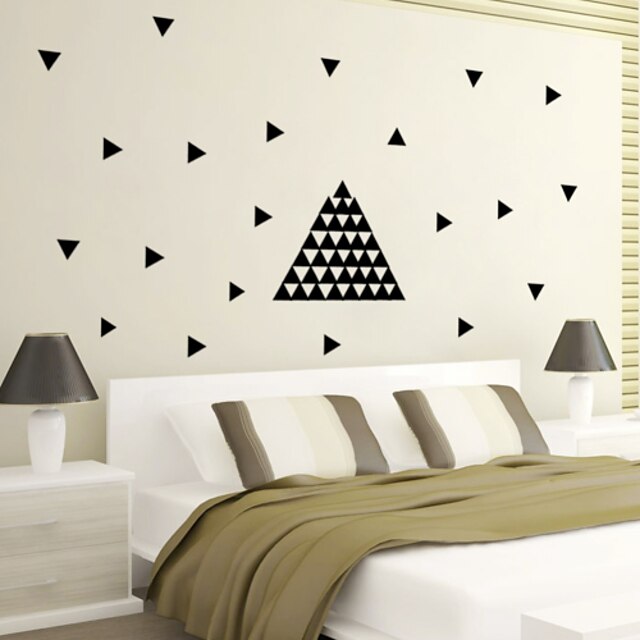  AYA™ DIY Wall Stickers Wall Decals, 154pcs Triangles PVC Wall Stickers