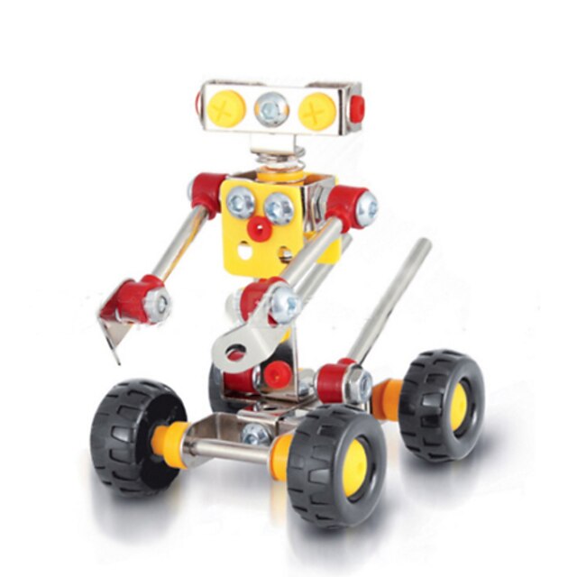 89 pcs Robotti 3D palapeli Puiset palapelit Metalliset palapelit Puumalli Metalli Lasten Aikuisten Lelut Lahja