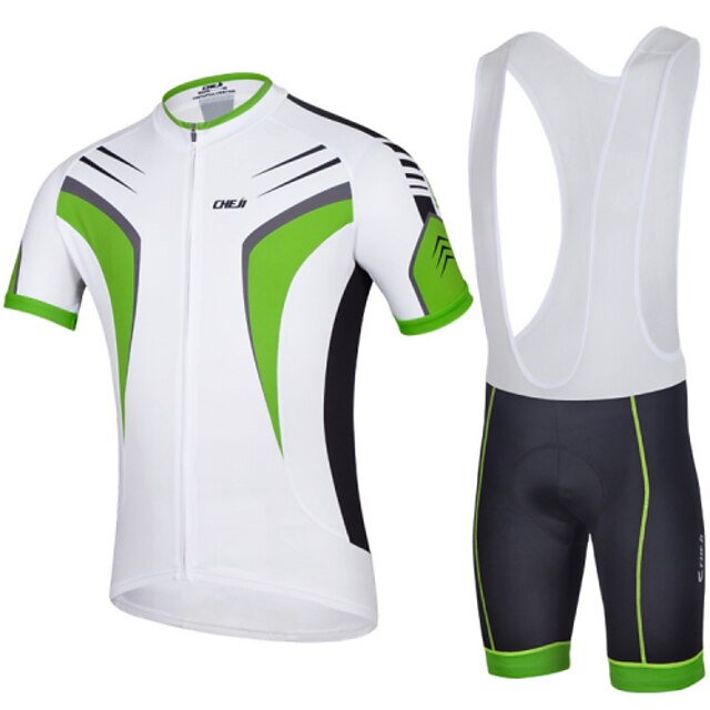  Cycling Jersey with Bib Shorts Men's Short Sleeves Bike Bib Shorts Sleeves Jersey Clothing Suits Quick Dry Ultraviolet Resistant