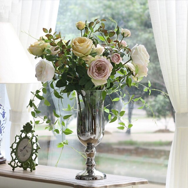  Soie Style européen Bouquet Fleur de Table Bouquet
