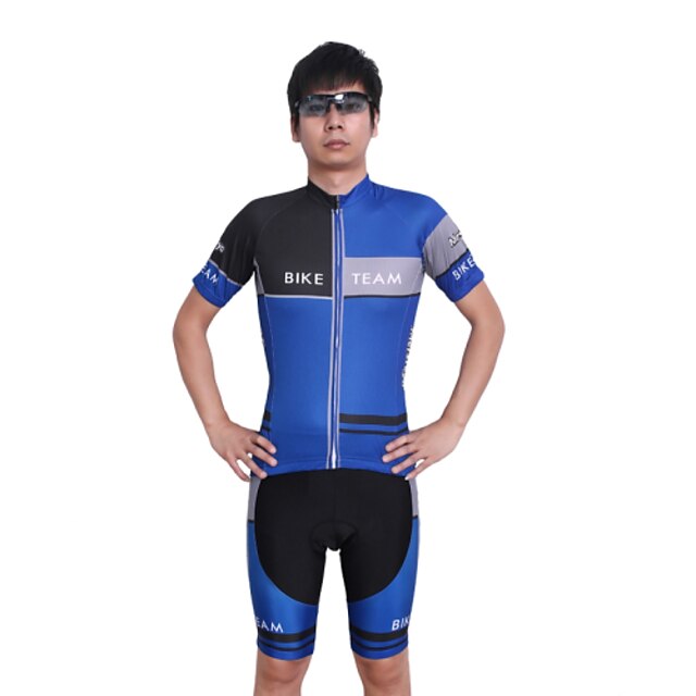  Cycling Jersey with Shorts Men's Short Sleeve BikeBreathable / Quick Dry / Anatomic Design / Ultraviolet Resistant / Moisture