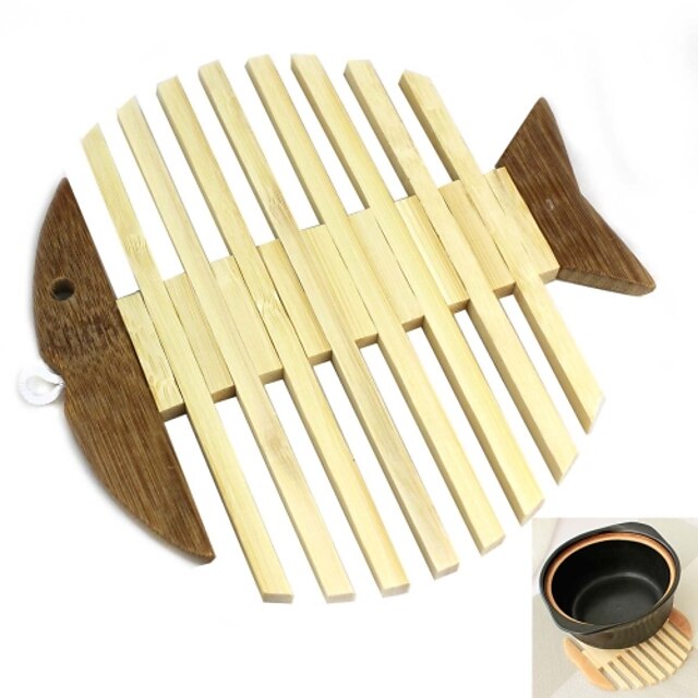  Bambu Pyöreä Placemats / Coasters Pöytäkoristeet 1 PCS