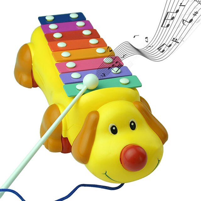  cão bonito colorido batida de piano brinquedos instrumentos musicais música