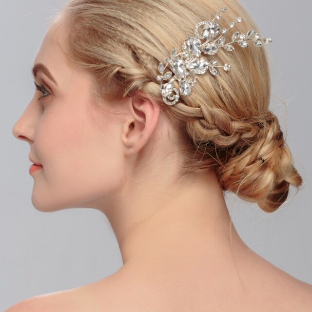  Rhinestone Hair Combs Headpiece Wedding Party Elegant Feminine Style