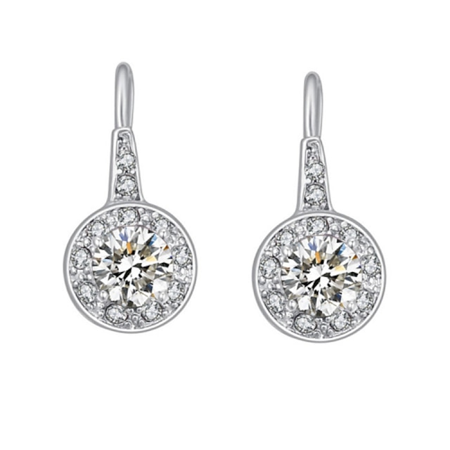  Women's Crystal Drop Earrings - Crystal Heart For Wedding / Party / Daily