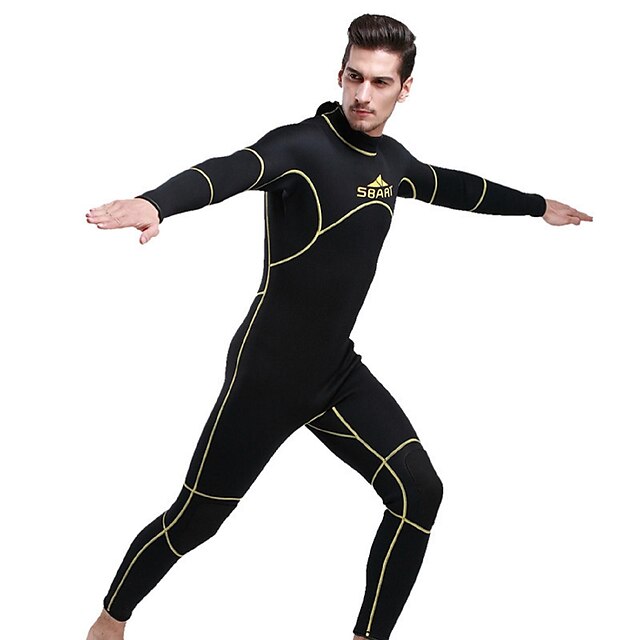  SBART® Men's 3mm Wetsuits Drysuits Dive Skins Full WetsuitWaterproof Thermal / Warm Ultraviolet Resistant Totally Waterproof (20,000mm+)