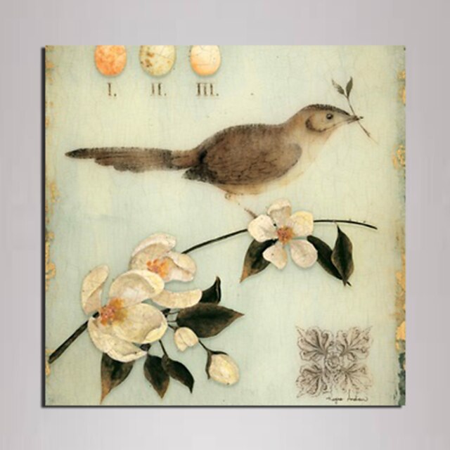  Mini Size Animal Canvas Print One Panel Ready to Hang , Square