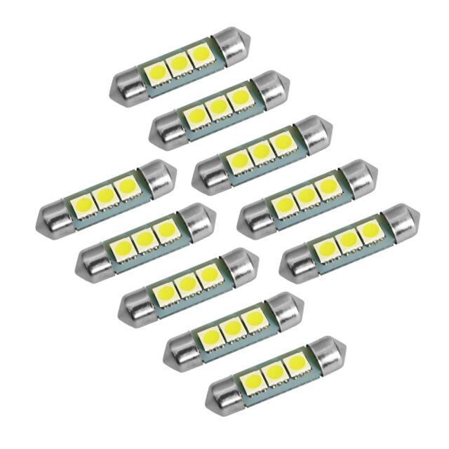  YouOKLight 10pcs T10 / Festong Elpærer SMD 5050 60 lm Blinklys For Universell