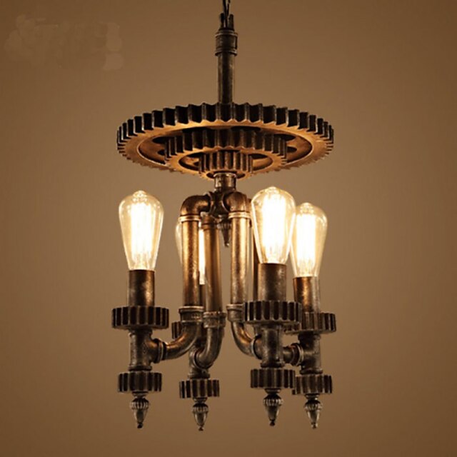  Retro Mechanical Gear Living Room Bar Coffee Shop Decorative Lighting