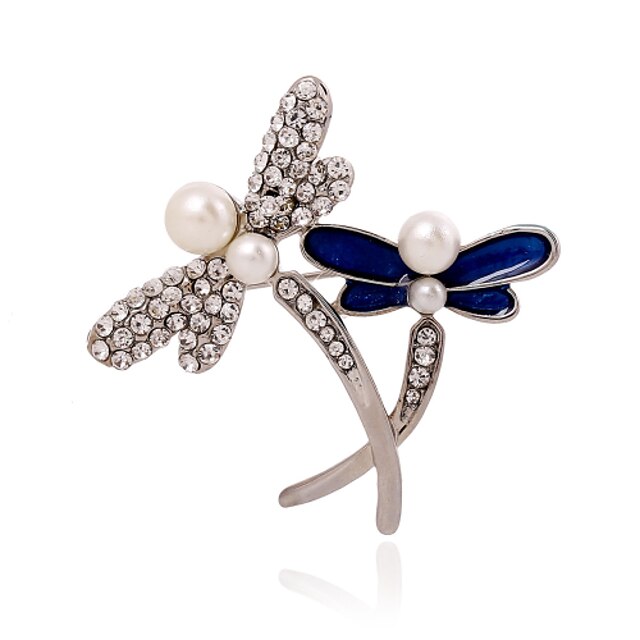  Women's - Pearl, Imitation Pearl, Rhinestone Luxury, Fashion Brooch For Wedding / Party / Casual / Imitation Diamond