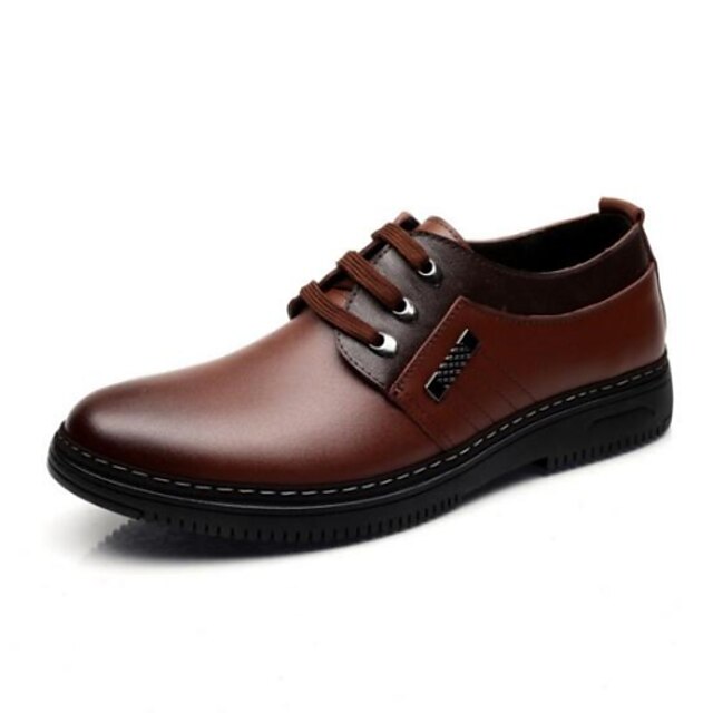  Men's Shoes Leatherette Work & Duty Oxfords Work & Duty Flat Heel Black / Brown