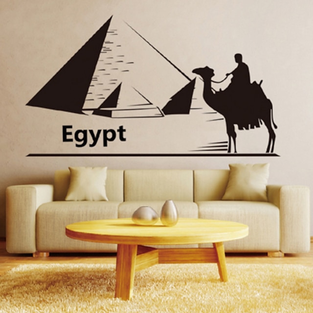  Wall Stickers Wall Decals Style Egyptian Pyramids PVC Wall Stickers