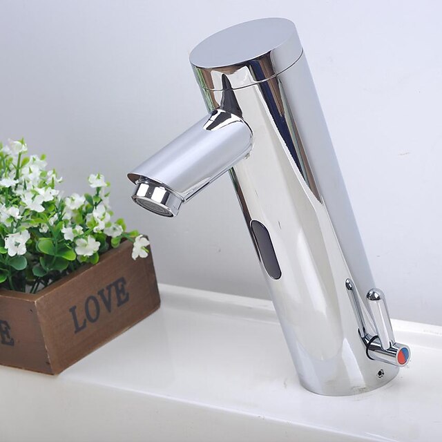  Bathroom Sink Faucet - Touch / Touchless Chrome Centerset One Hole / Single Handle One HoleBath Taps