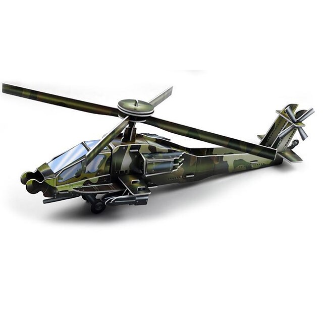 3D-puslespill Papirmodell Helikopter Moro Papir Klassisk Helikopter Gutt Jente Leketøy Gave
