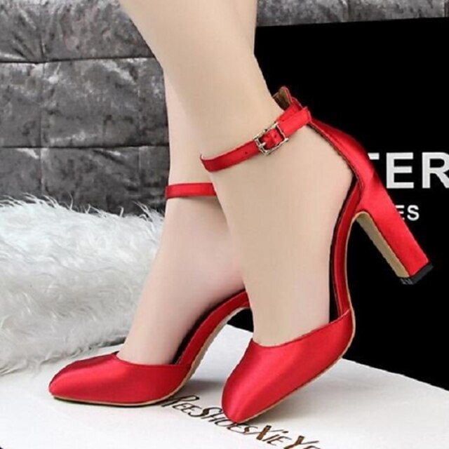  Women's Shoes Simple Style Pump Chunky Heel Heels / Square Toe Heels Office & Career / Party & Evening