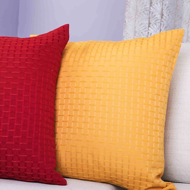  2 pcs Polyester Pillow Cover, Geometric Casual Modern Contemporary