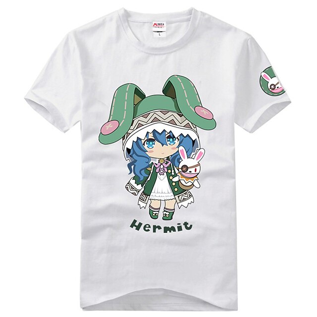  Inspired by Date A Live Yoshino Anime Cosplay Costumes Japanese Cosplay T-shirt Print Short Sleeve T-shirt For Unisex