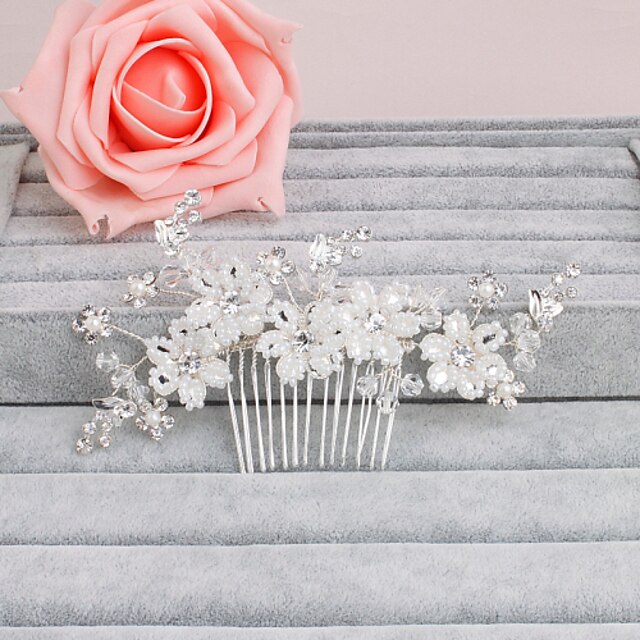  Pearl Hair Combs with 1 Wedding / Special Occasion / Casual Headpiece