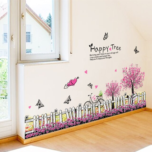  Landscape / Animals / Romance Wall Stickers Words & Quotes Wall Stickers Decorative Wall Stickers, Vinyl Home Decoration Wall Decal Wall Decoration / Washable / Removable / Re-Positionable