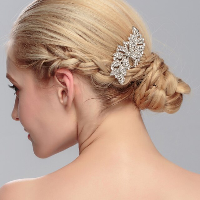  Women's Rhinestone Headpiece-Wedding Special Occasion Casual Office & Career Outdoor Hair Combs 1 Piece