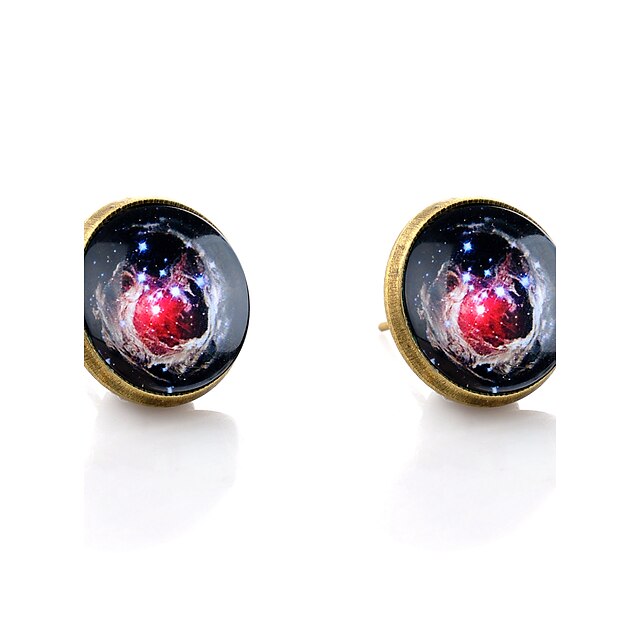  Stud Earrings - Galaxy Simple Style Bronze For Wedding Party Daily