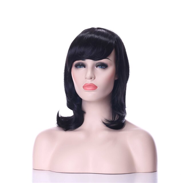  Synthetic Wig Straight Style Capless Wig Black Synthetic Hair Women's Black Wig hairjoy Black Wig