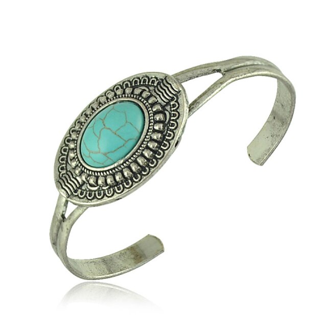  Women's Cuff Bracelet Alloy Turquoise