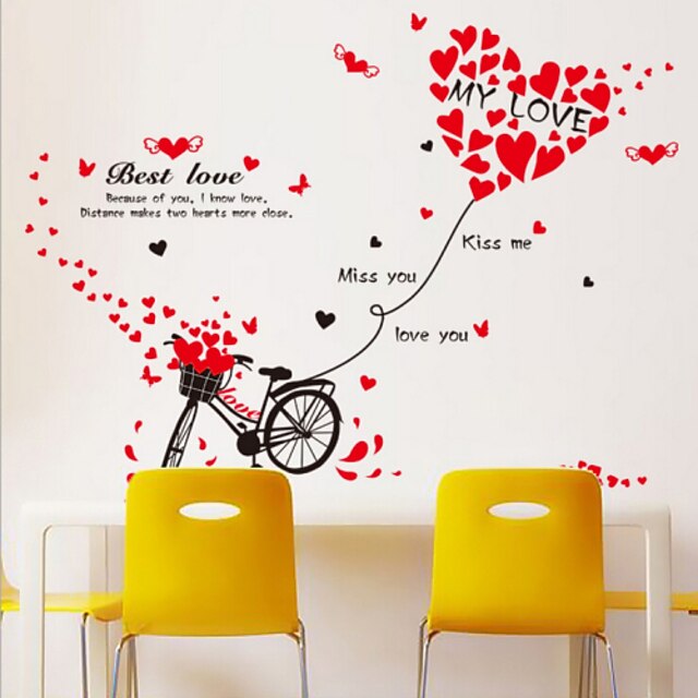  Florals Wall Stickers Plane Wall Stickers,PVC
