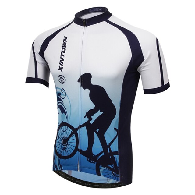  XINTOWN Men's Short Sleeve Cycling Jersey Bike Jersey Breathable Quick Dry Ultraviolet Resistant Winter Sports Elastane Painting Mountain Bike MTB Road Bike Cycling Clothing Apparel / Stretchy