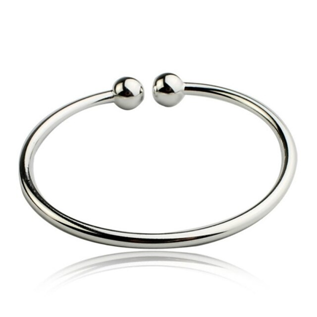  Bracelet Jonc Bracelet Cape Cod Femme Argent sterling dames unique Style Simple Mode Bracelet Bijoux Argent pour Regalos de Navidad Mariage Soirée Quotidien Décontracté