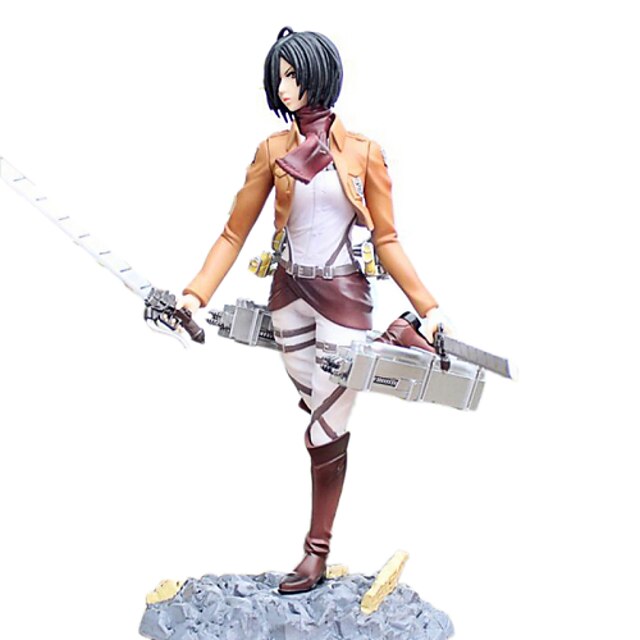  Anime Action Figures Inspired by Attack on Titan Mikasa Ackermann 24 cm CM Model Toys Doll Toy