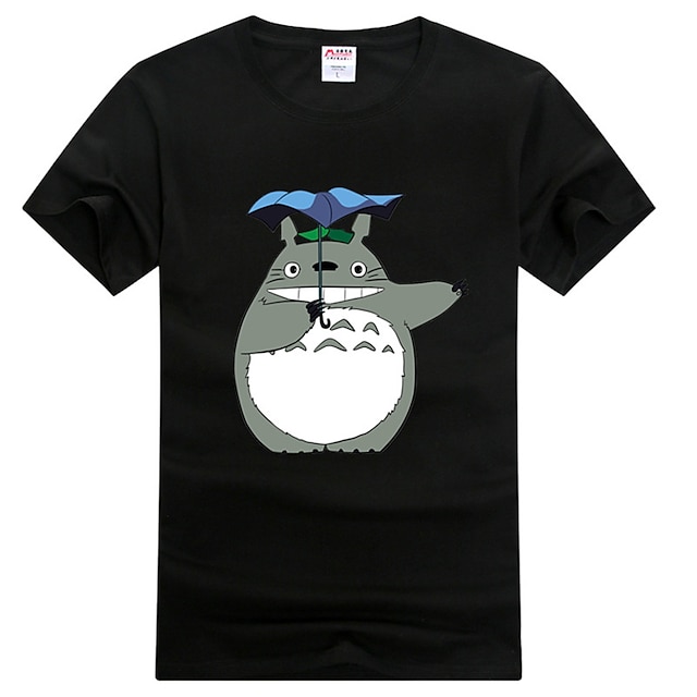  Inspired by My Neighbor Totoro Cat Anime Cosplay Costumes Cosplay T-shirt Print Short Sleeves T-shirt For Men's Women's