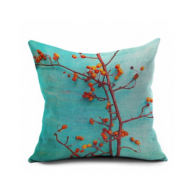  Fruiter Cotton/Linen Pillow Cover , Nature Modern/Contemporary  Pillow Linen Cushion