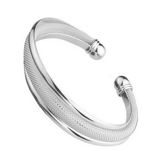  Damen Manschetten-Armbänder versilbert Armband Schmuck Silber Für Hochzeit