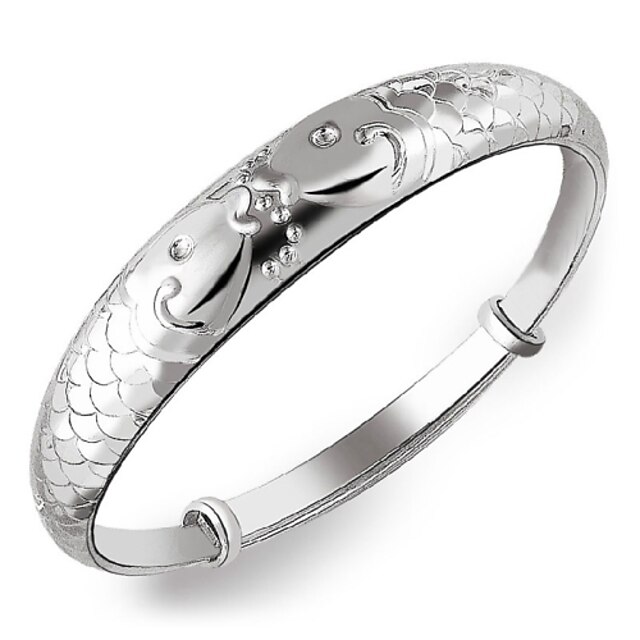 Women's Bracelet Bangles Silver Plated Bracelet Jewelry Silver For Wedding