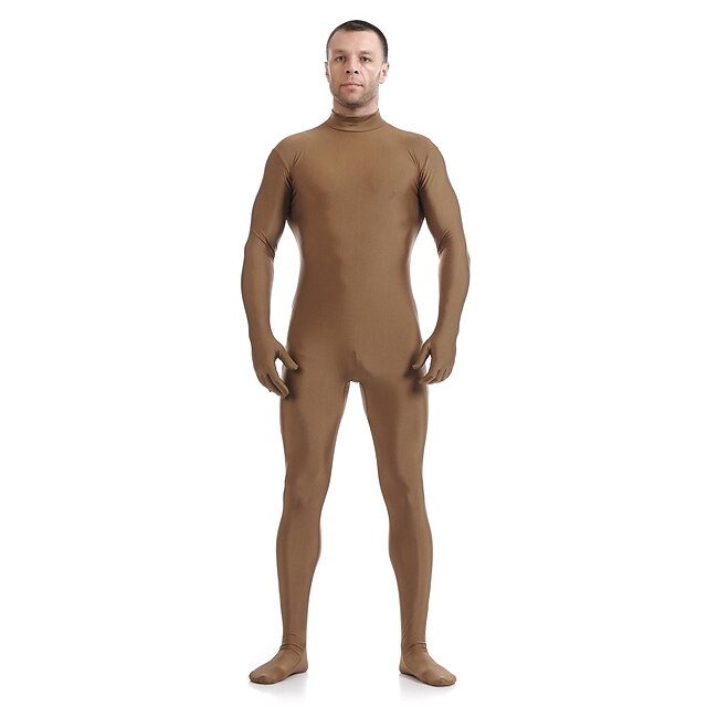  Zentai Suits Skin Suit Adults' Spandex Lycra Cosplay Costumes Sex Men's Women's Solid Colored Halloween / Leotard / Onesie / Catsuit / Leotard / Onesie / Catsuit / High Elasticity
