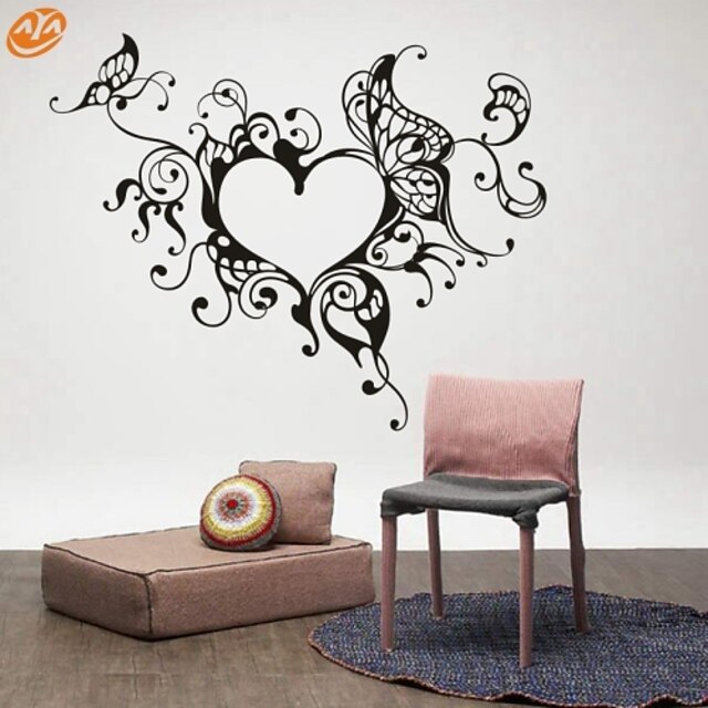  Abstract / Romance / Fashion Wall Stickers Holiday Wall Stickers Decorative Wall Stickers, Vinyl Home Decoration Wall Decal Wall Decoration / Removable