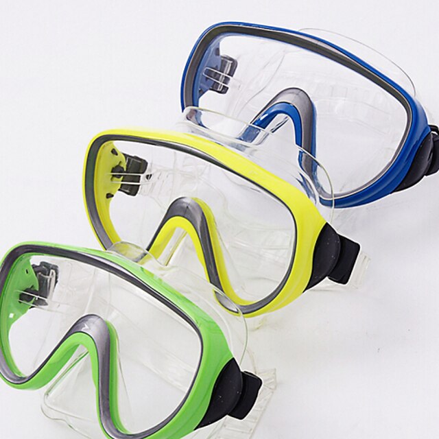  Snorkels Swim Mask Goggle Snorkel Set Dry Top Diving / Snorkeling silicone Blue
