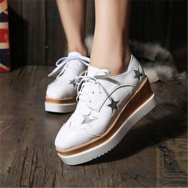  Women's Shoes  Platform Creepers Fashion Sneakers Outdoor / Casual Black